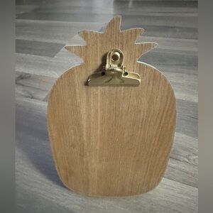 Pineapple Shaped Wooden Clipboard
